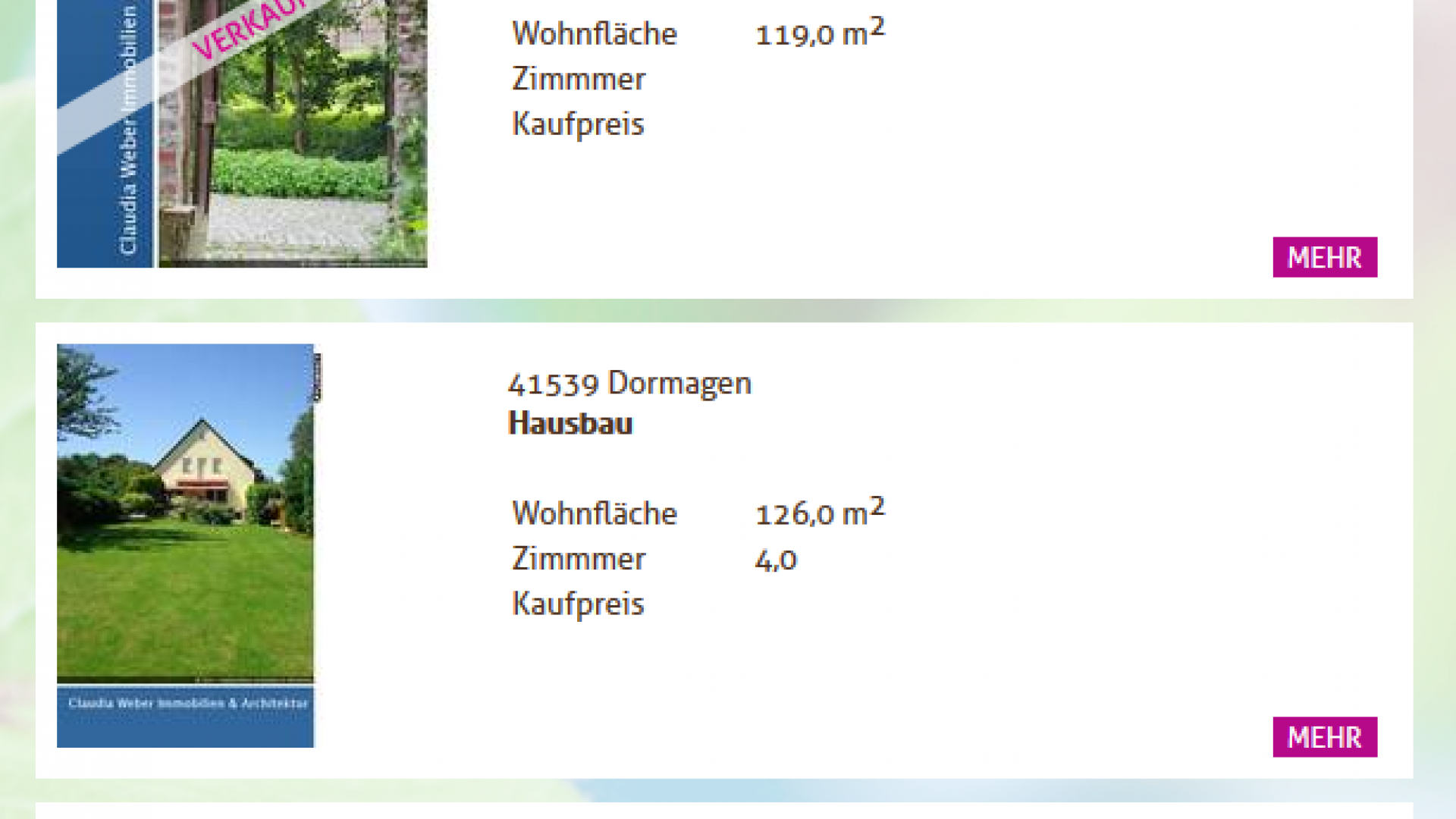 Claudia Weber, Architektur & Immobilien