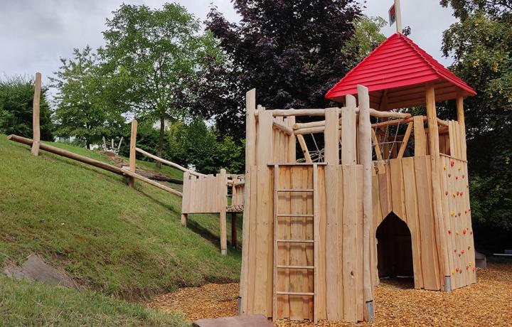 Integration des Hangs in die Anlage