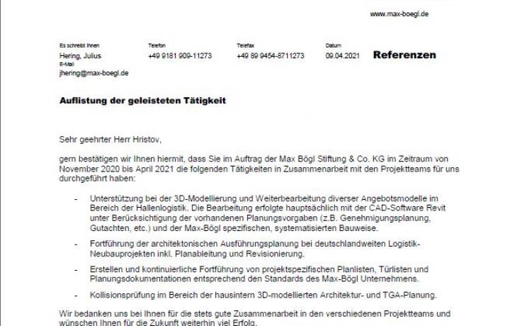 Referenzen MAX BÖGL AG 