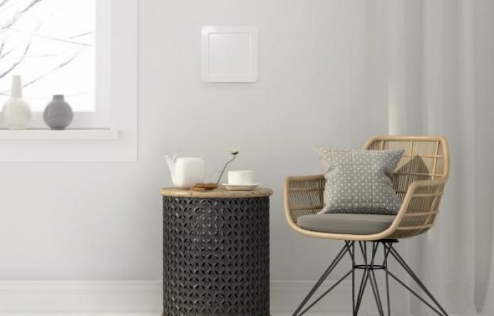 SIEGENIA: Wandlüfter AEROTUBE WRG smart, automatisch alternierende Zu- und Abluft mit hoher Wärmerückgewinnung