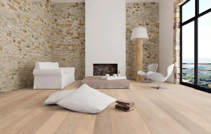 Eiche, gebürstet, cappuccinobraun geölt